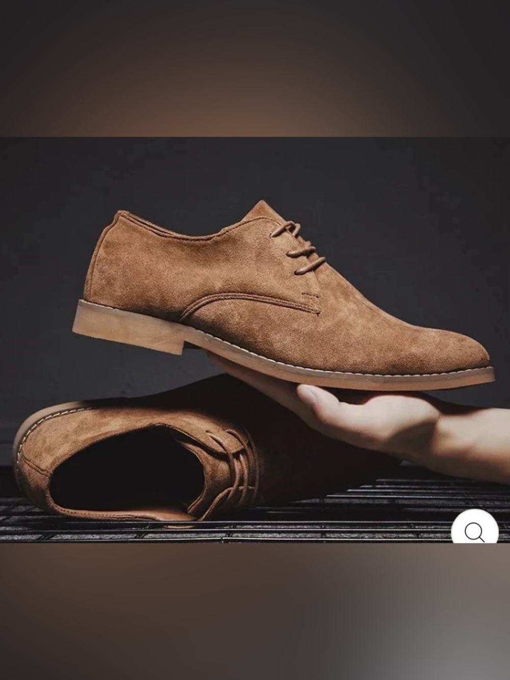 Banana Republic Ortholite Men's Classic Brown Suede Derby Shoes